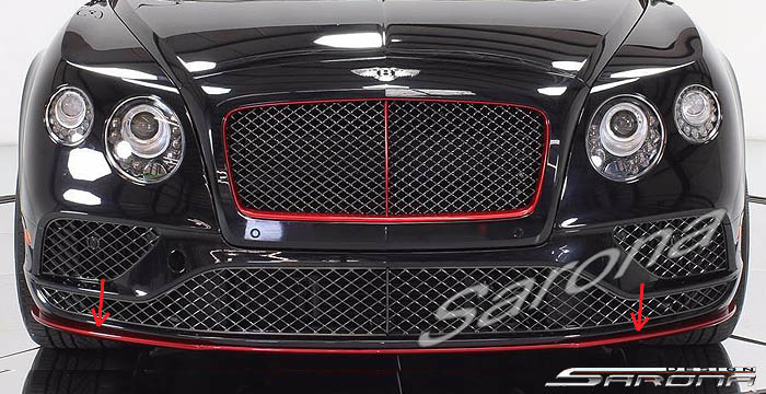 Custom Bentley GTC  Coupe Front Lip/Splitter (2016 - 2017) - $540.00 (Part #BT-036-FA)